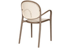 Sillón Masia Polipropileno Topo / Rattan - imagen 4