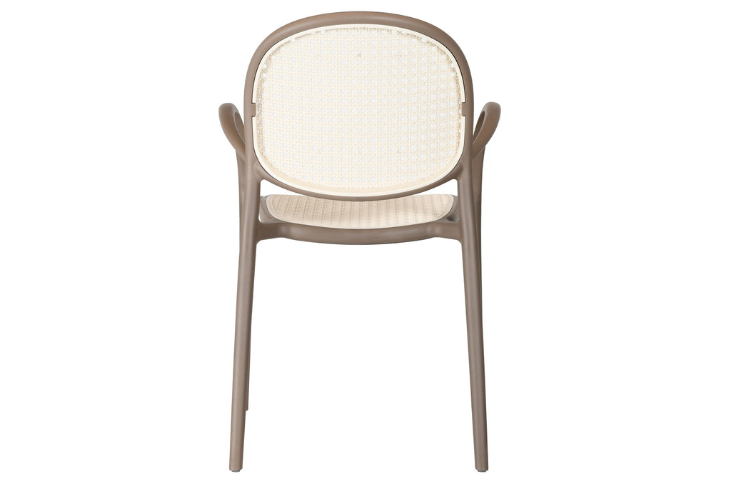 Sillón Masia Polipropileno Topo / Rattan - imagen 5