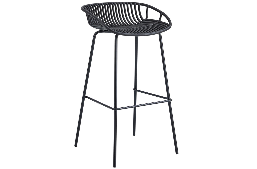 Taburete Alto Shell Negro