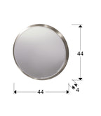 Espejo redondo Aries Ø44 pan de plata - medidas