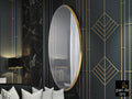 Espejo ovalado Aries 170 × 80 pan de oro