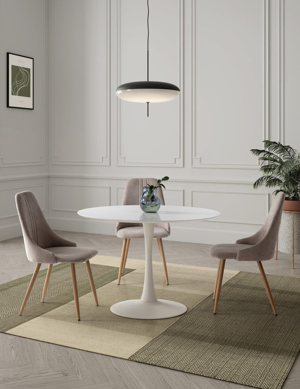 Mesa de comedor Salobreña 110 cm - Blanco