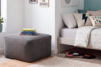 Puf 70x70 cm Convertible en Cama 70x195 cm con Funda Gris - Gris