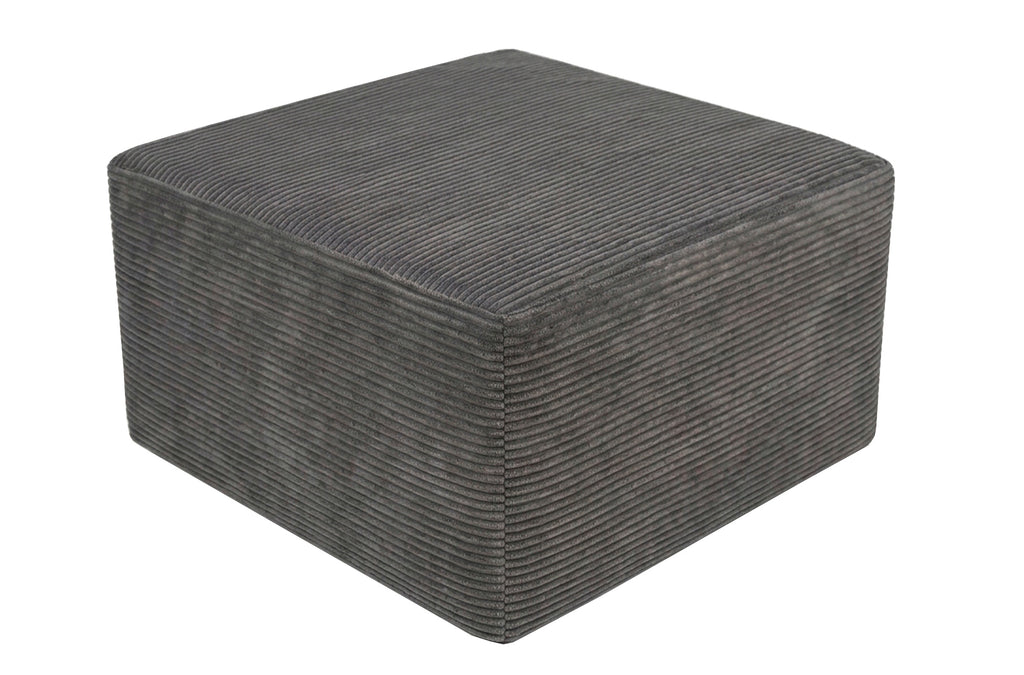 Puf 70x70 cm Convertible en Cama 70x195 cm con Funda Gris - Gris