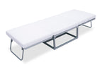 Puf 70x70 cm Convertible en Cama 70x195 cm con Funda Gris - Gris