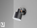 Aplique Erika 1 luz negro y cobre (i3)
