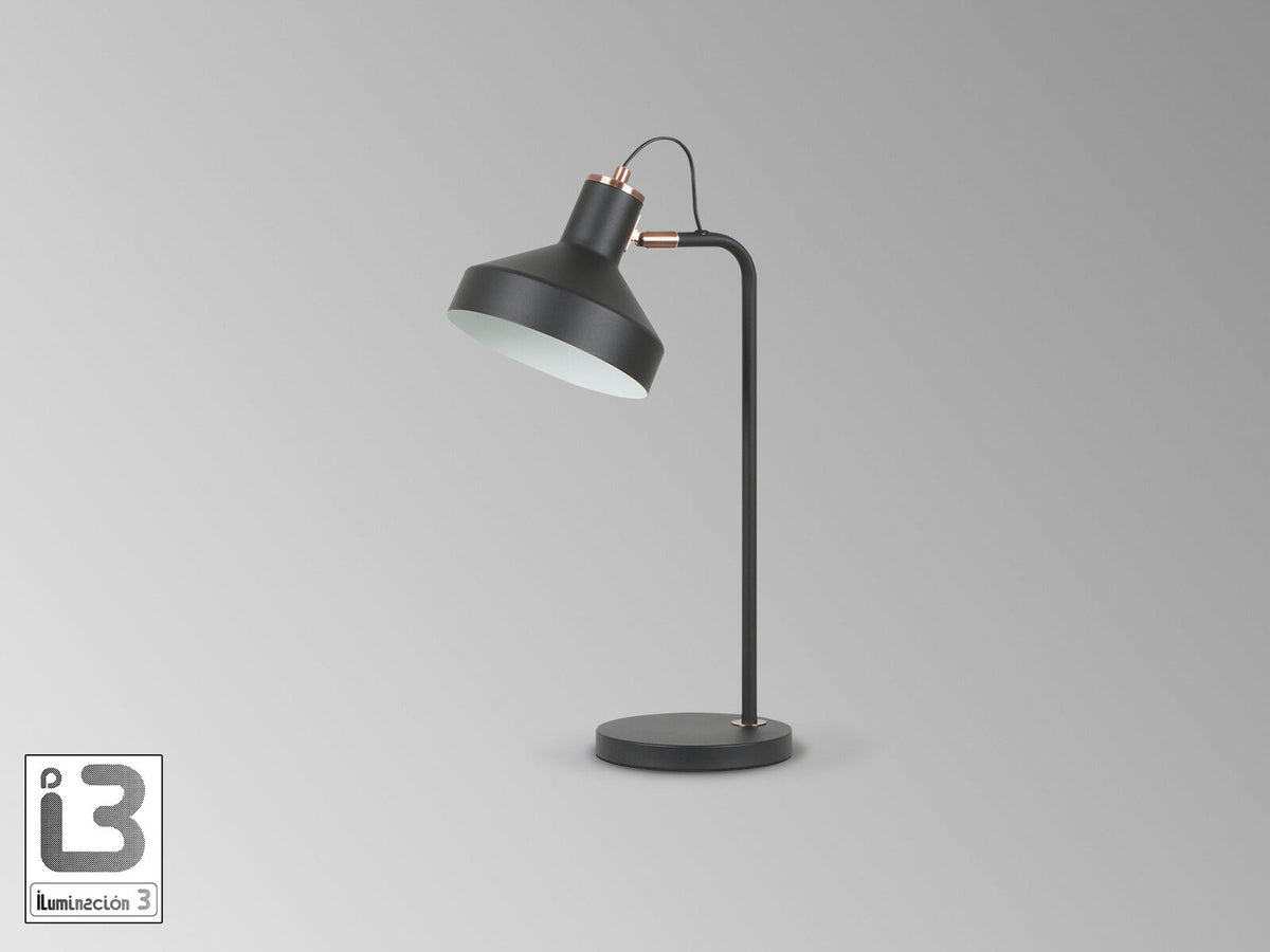 Lámpara de mesa Irias negro y cobre (i3)