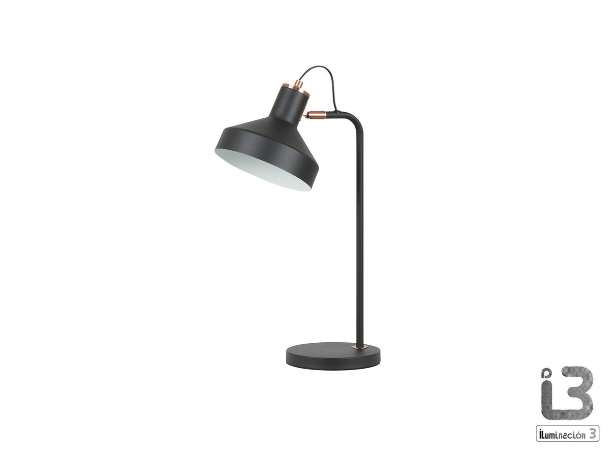 Lámpara de mesa Irias negro y cobre (i3)