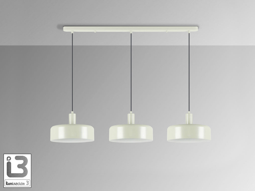Lámpara de techo Alessia 3 luces gris perla (i3)