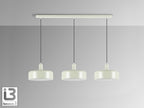 Lámpara de techo Alessia 3 luces gris perla (i3)