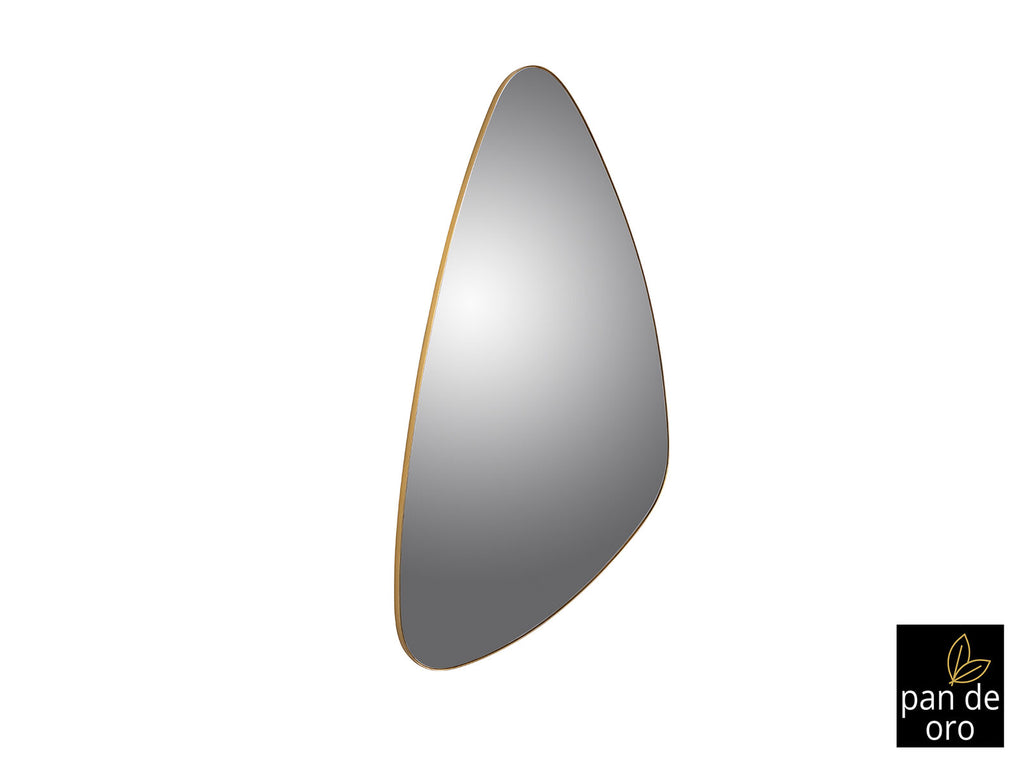 Espejo triangular Orio 165 × 85 pan de oro