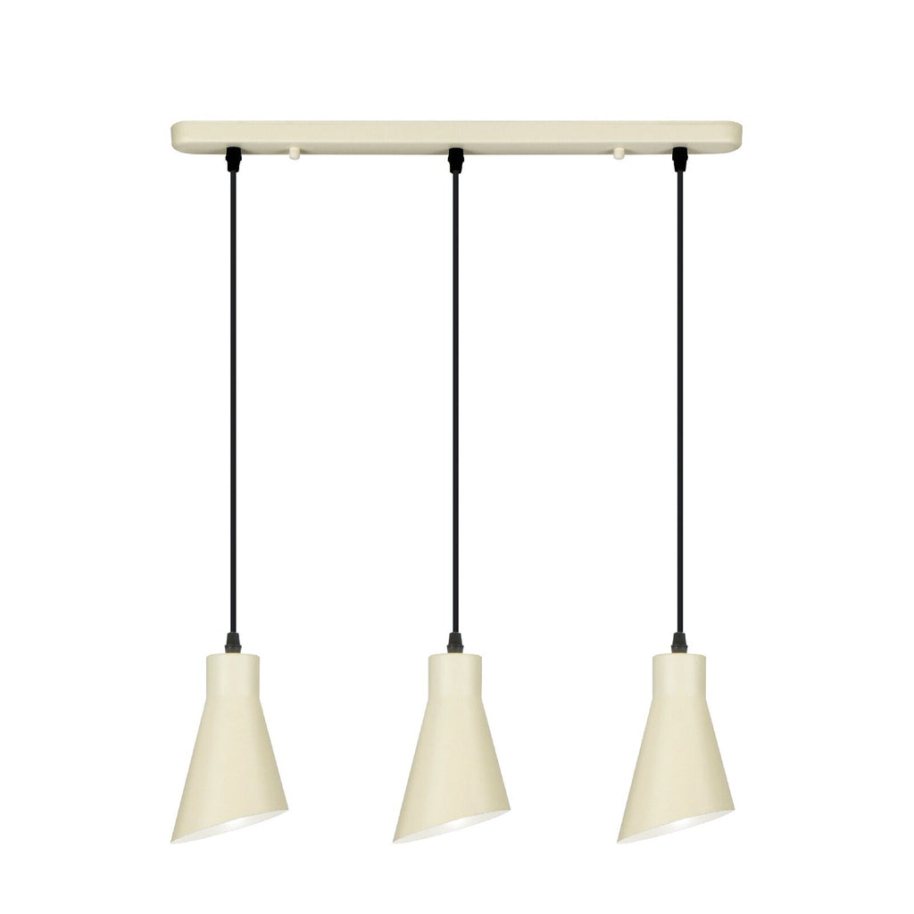 Lámpara de techo Bera 3 luces lineal crema (i3)