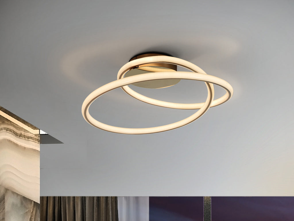Plafón LED Tube oro Ø52