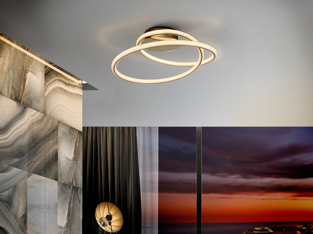 Plafón LED Tube oro Ø52