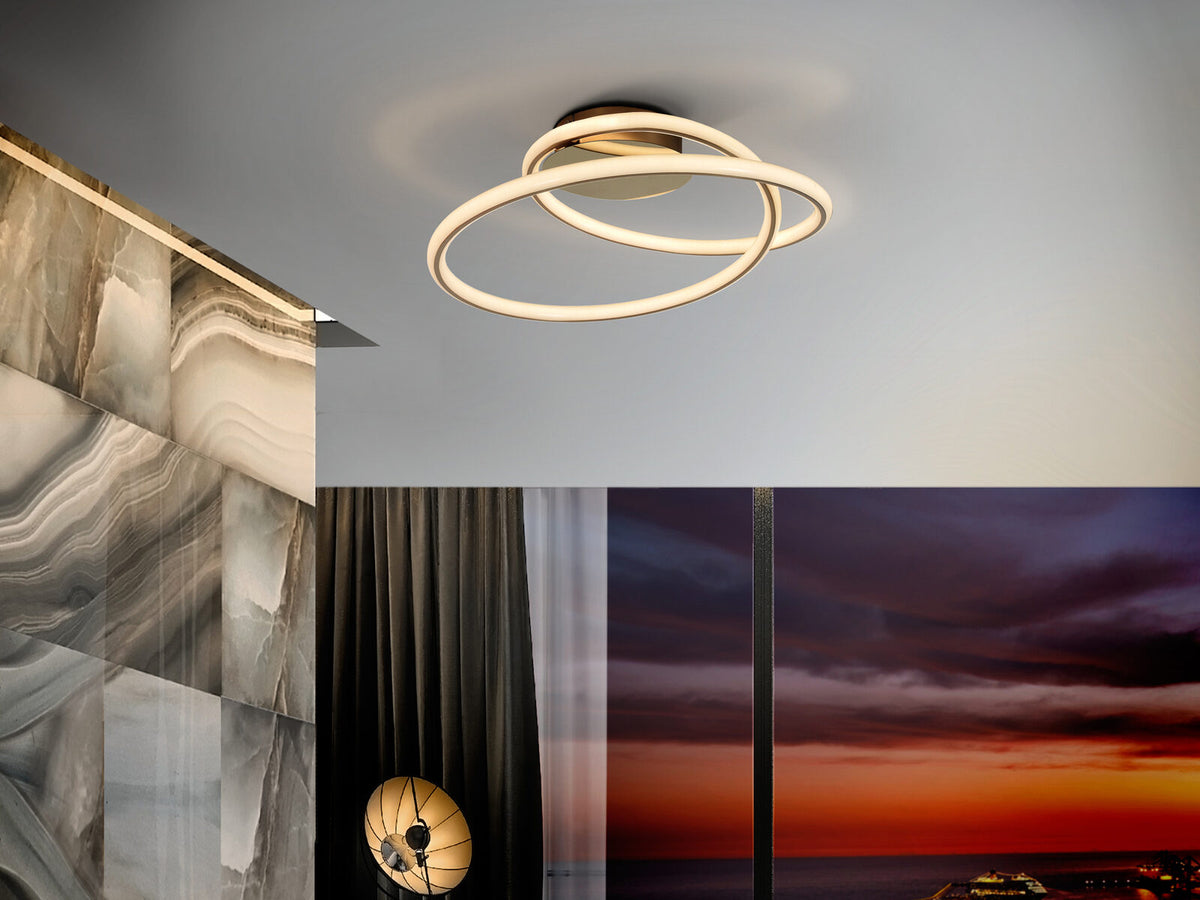 Plafón LED Tube oro Ø52