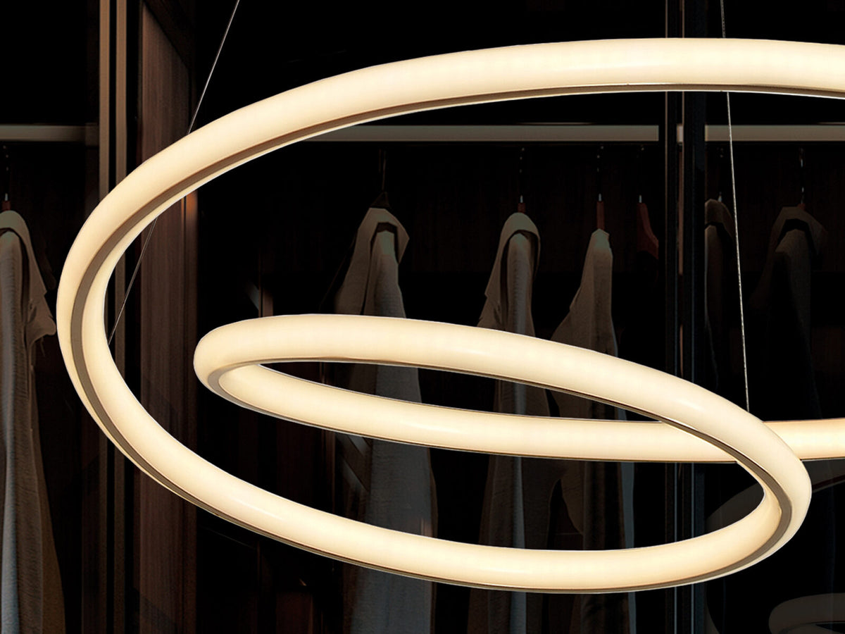 Lámpara de techo Tube LED oro Ø60