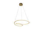 Lámpara de techo Tube LED oro Ø60