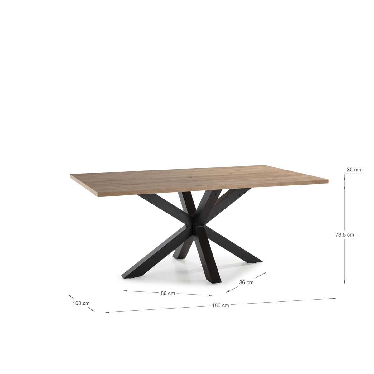 Mesa de Comedor Comba 180x100 cm