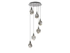 Lámpara de techo Aquaria 6 luces cromo