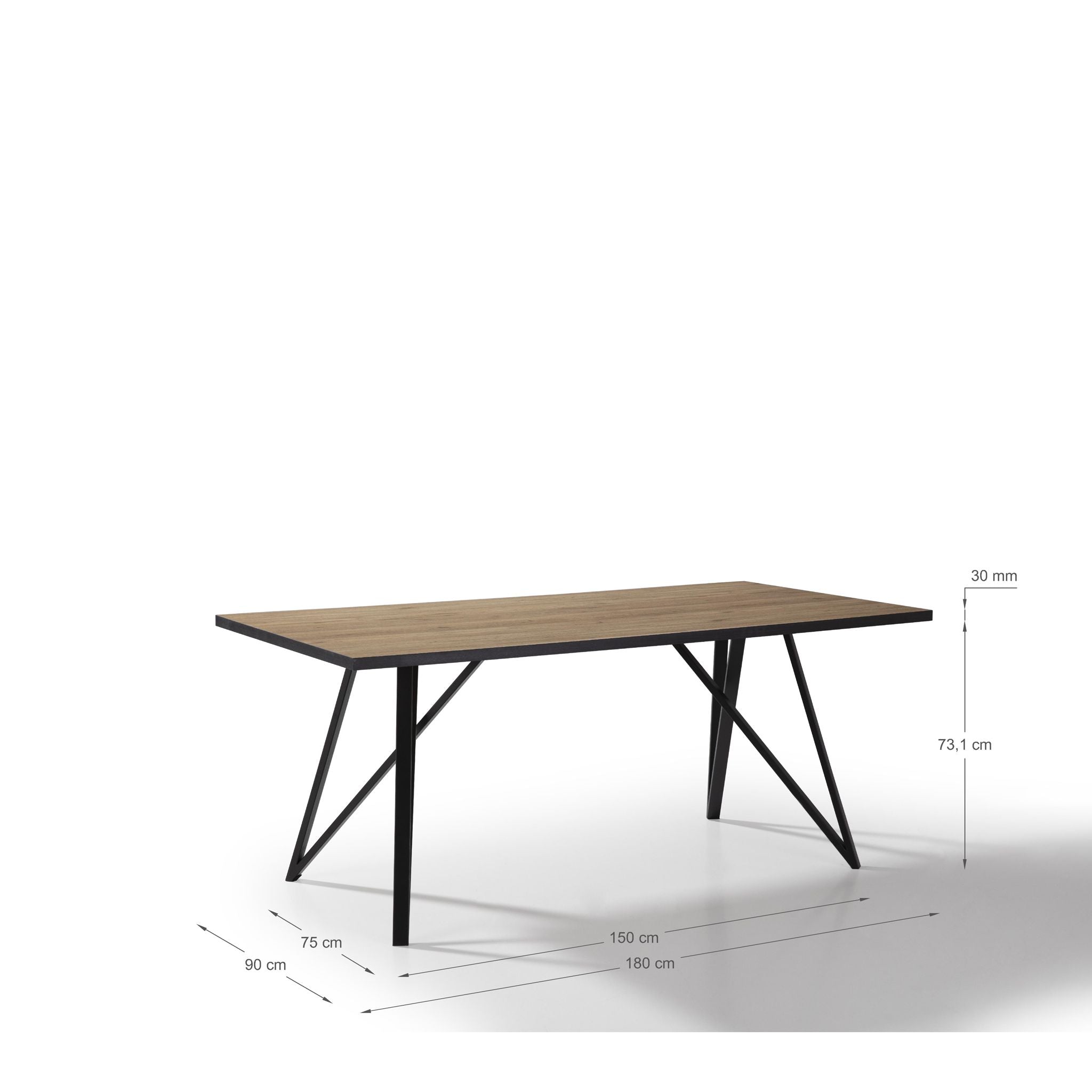 Mesa de Comedor Extensible Myla 180x90 cm
