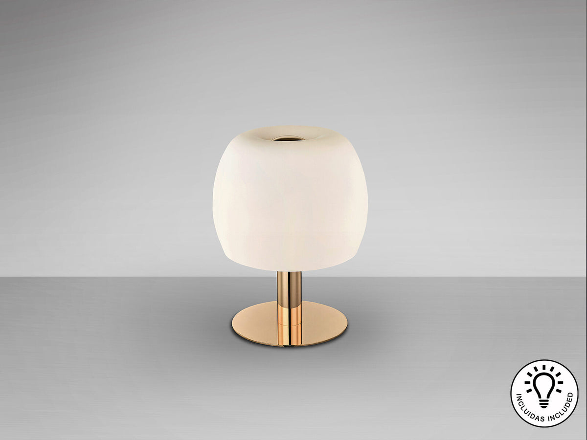 Lámpara de mesa Baloon oro y opal