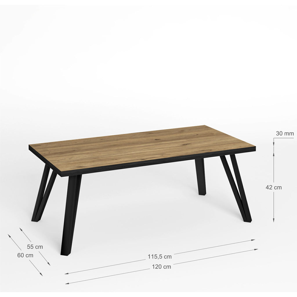 Mesa de Centro Extensible Sindi 120x60 cm