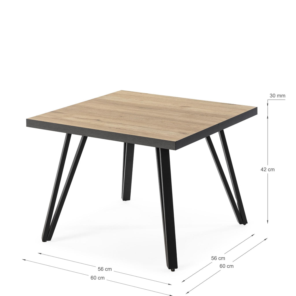 Mesa de Centro Extensible Sindi 60x60 cm