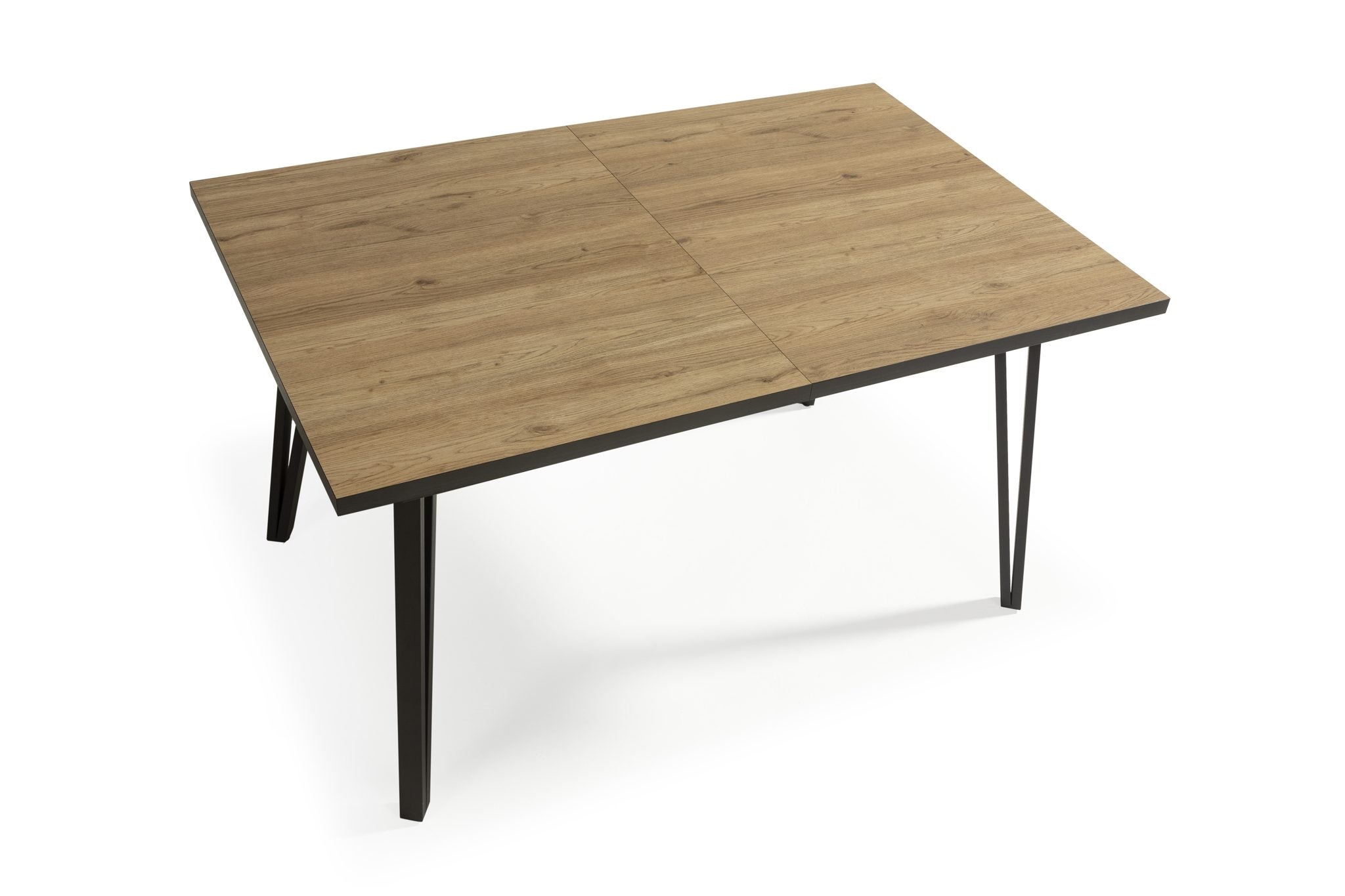 Mesa de comedor extensible Ezcaray 140/180 cm - Natural / Canto Bocamina