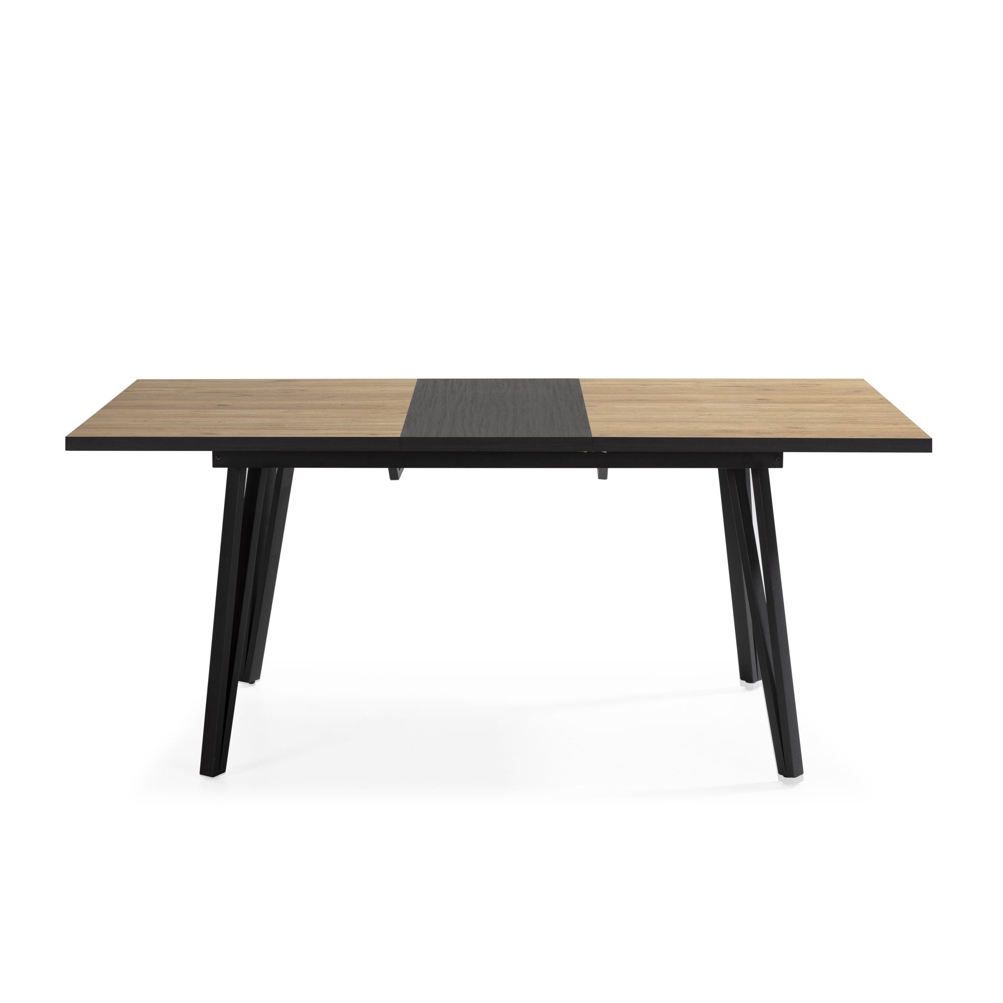 Mesa de comedor extensible Ezcaray 140/180 cm - Natural / Canto Bocamina