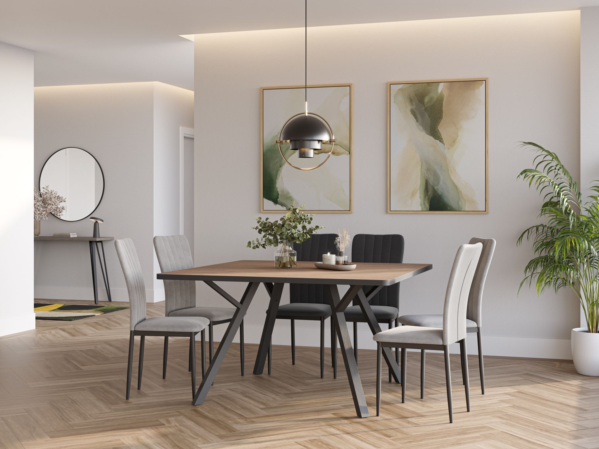 Mesa de Comedor Extensible Beni 136x136 cm