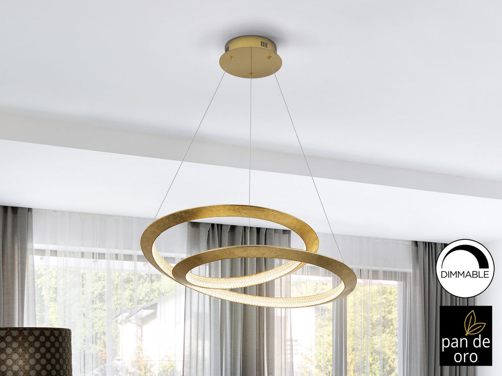 Lámpara de techo Eternity LED pan de oro Ø60 dimable