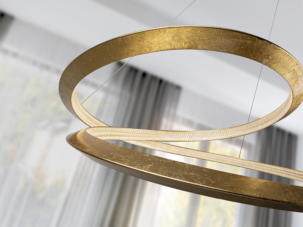 Lámpara de techo Eternity LED pan de oro Ø60 dimable