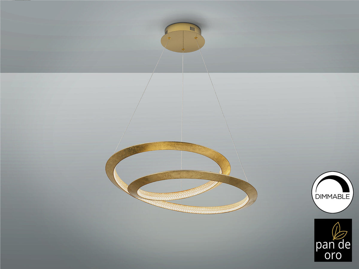 Lámpara de techo Eternity LED pan de oro Ø60 dimable