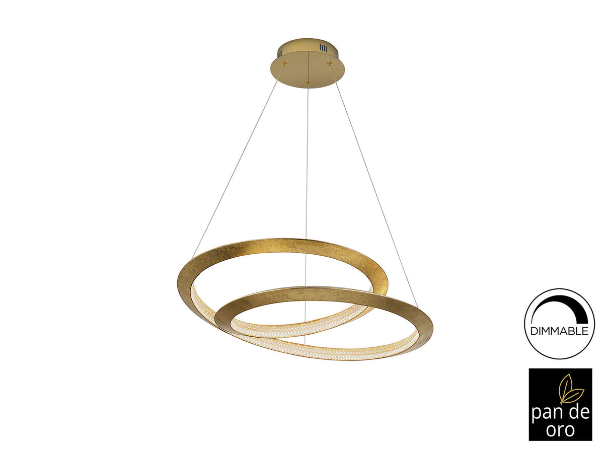 Lámpara de techo Eternity LED pan de oro Ø60 dimable