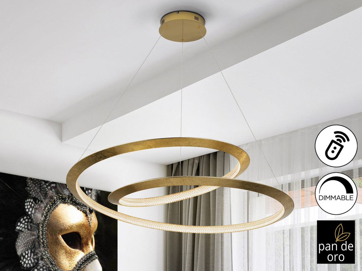 Lámpara de techo Eternity LED pan de oro Ø97 dimable
