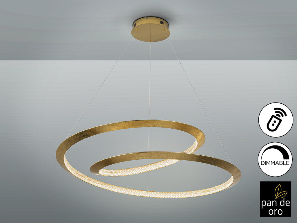 Lámpara de techo Eternity LED pan de oro Ø97 dimable