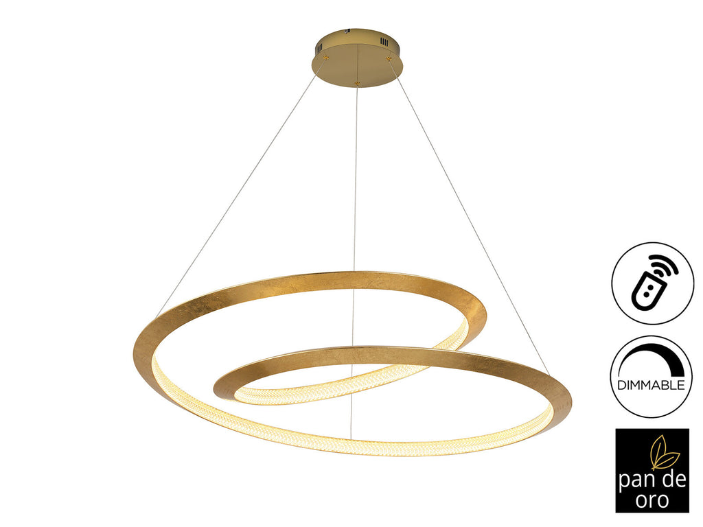 Lámpara de techo Eternity LED pan de oro Ø97 dimable