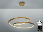 Lámpara de techo Eternity LED pan de oro Ø97