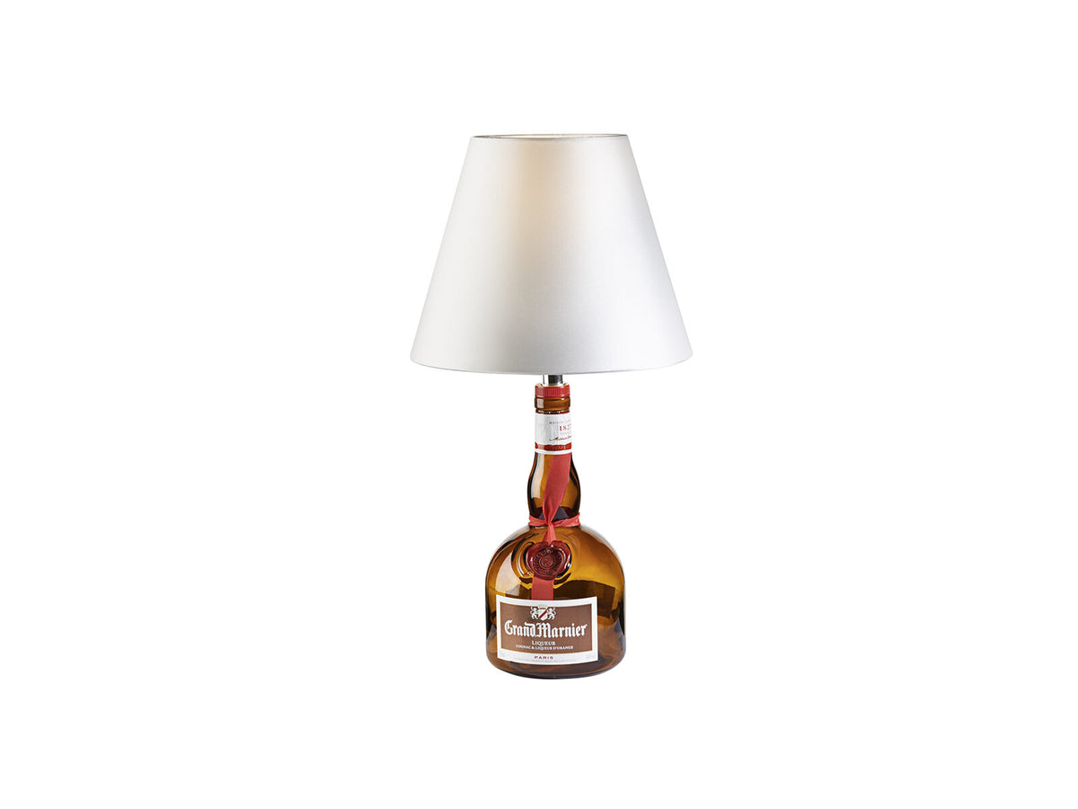 Kit lámpara de mesa para botella pantalla blanca