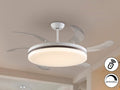 Ventilador de techo Vento Maxi blanco y bronce Ø80 LED CCT dimable