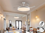 Ventilador de techo Vento Maxi blanco y bronce Ø80 LED CCT dimable