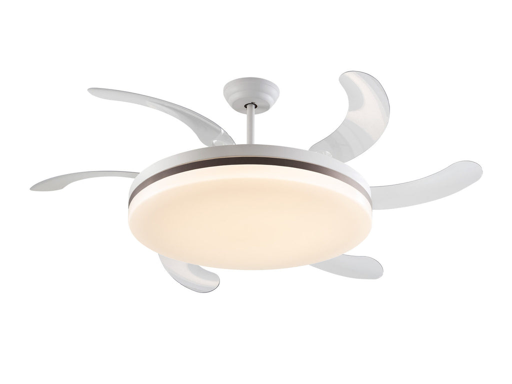 Ventilador de techo Vento Maxi blanco y bronce Ø80 LED CCT dimable