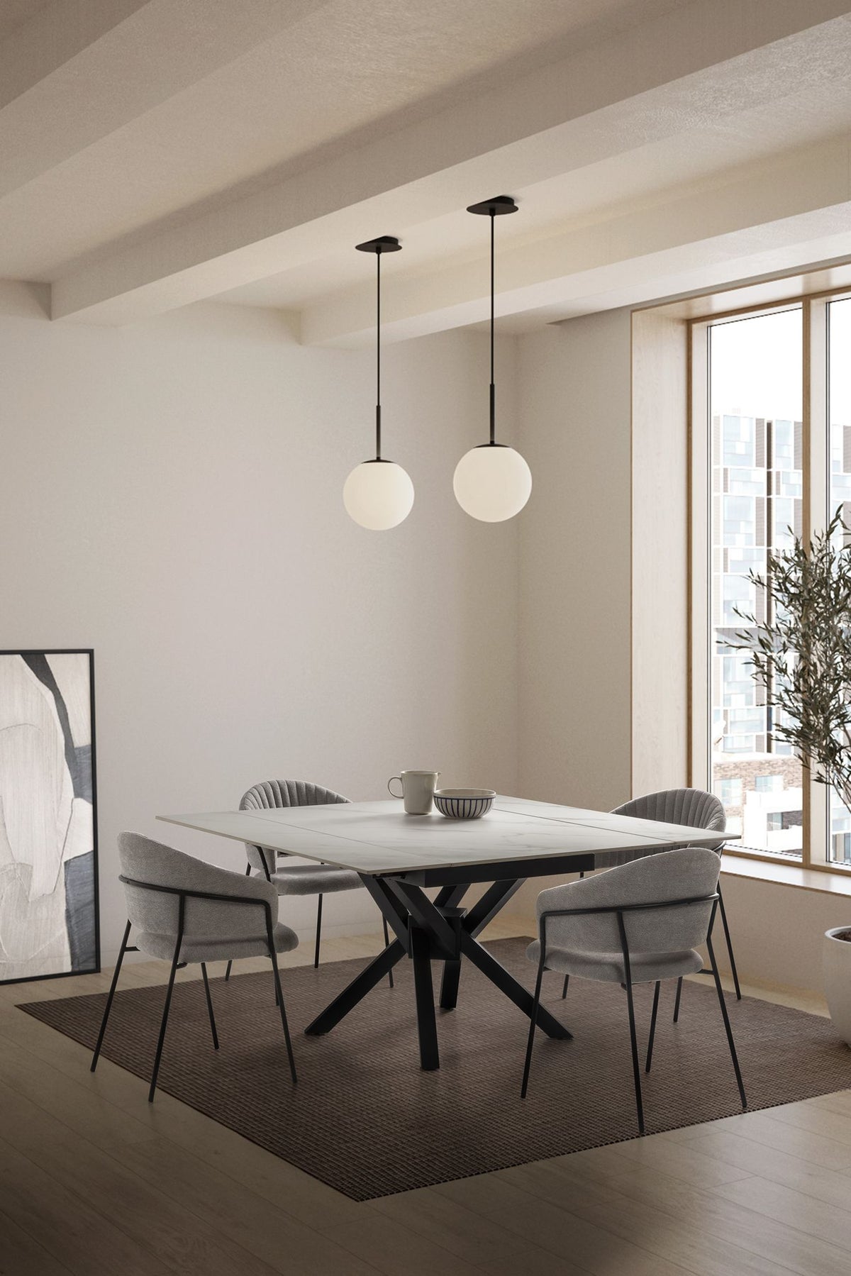 Mesa de Comedor Extensible Arlene 90/150 cm