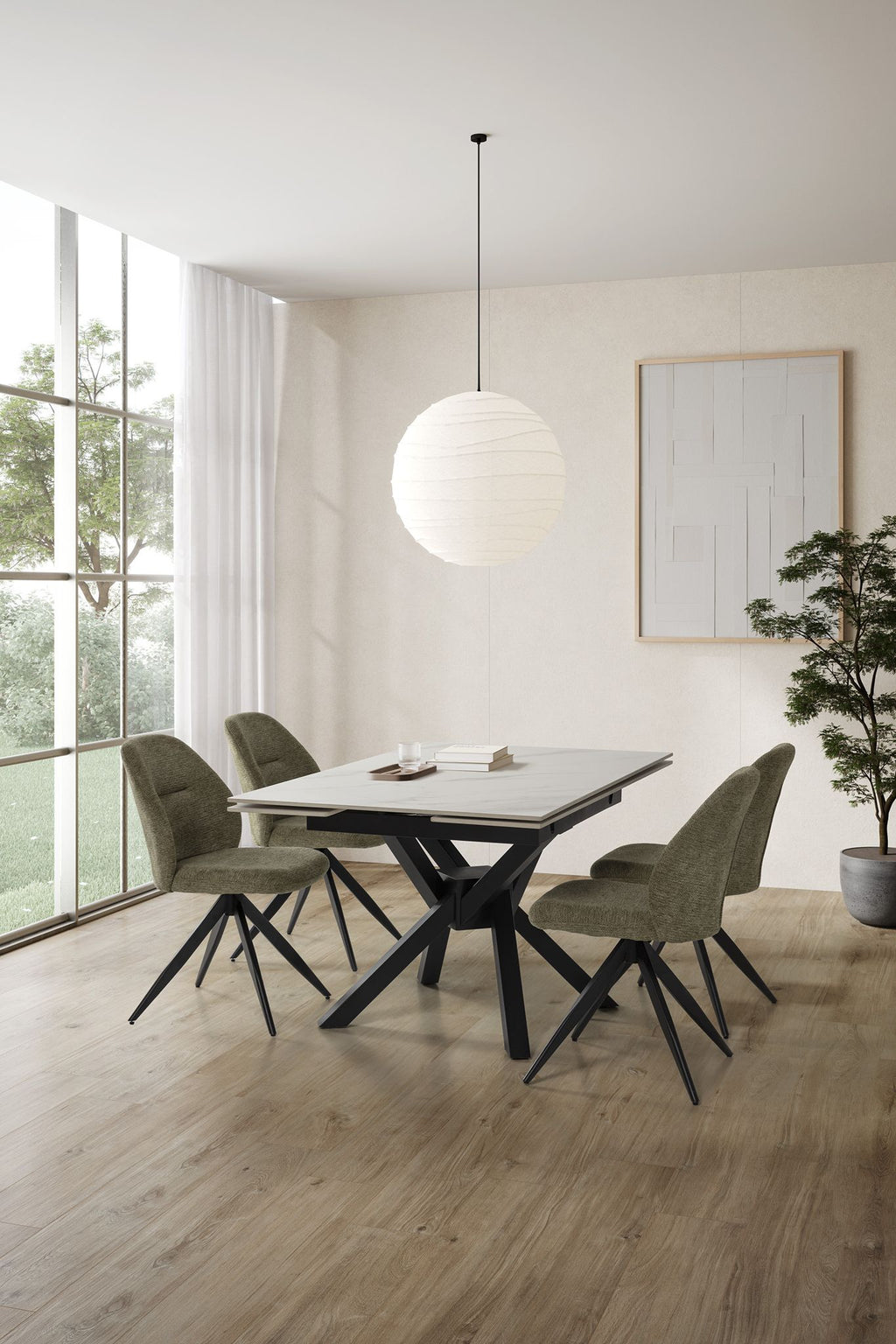 Mesa de comedor extensible Cadaques 90/150 cm - Marckeric