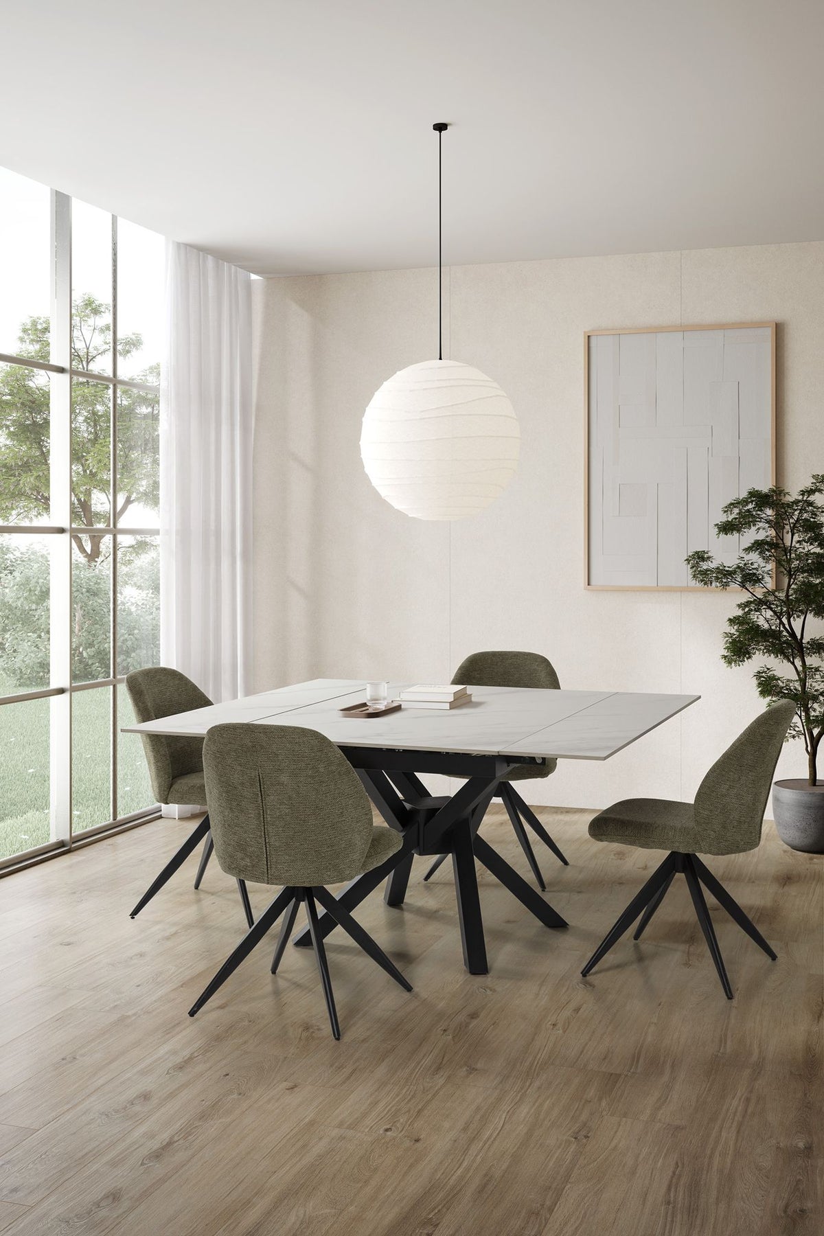 Mesa de Comedor Extensible Arlene 90/150 cm