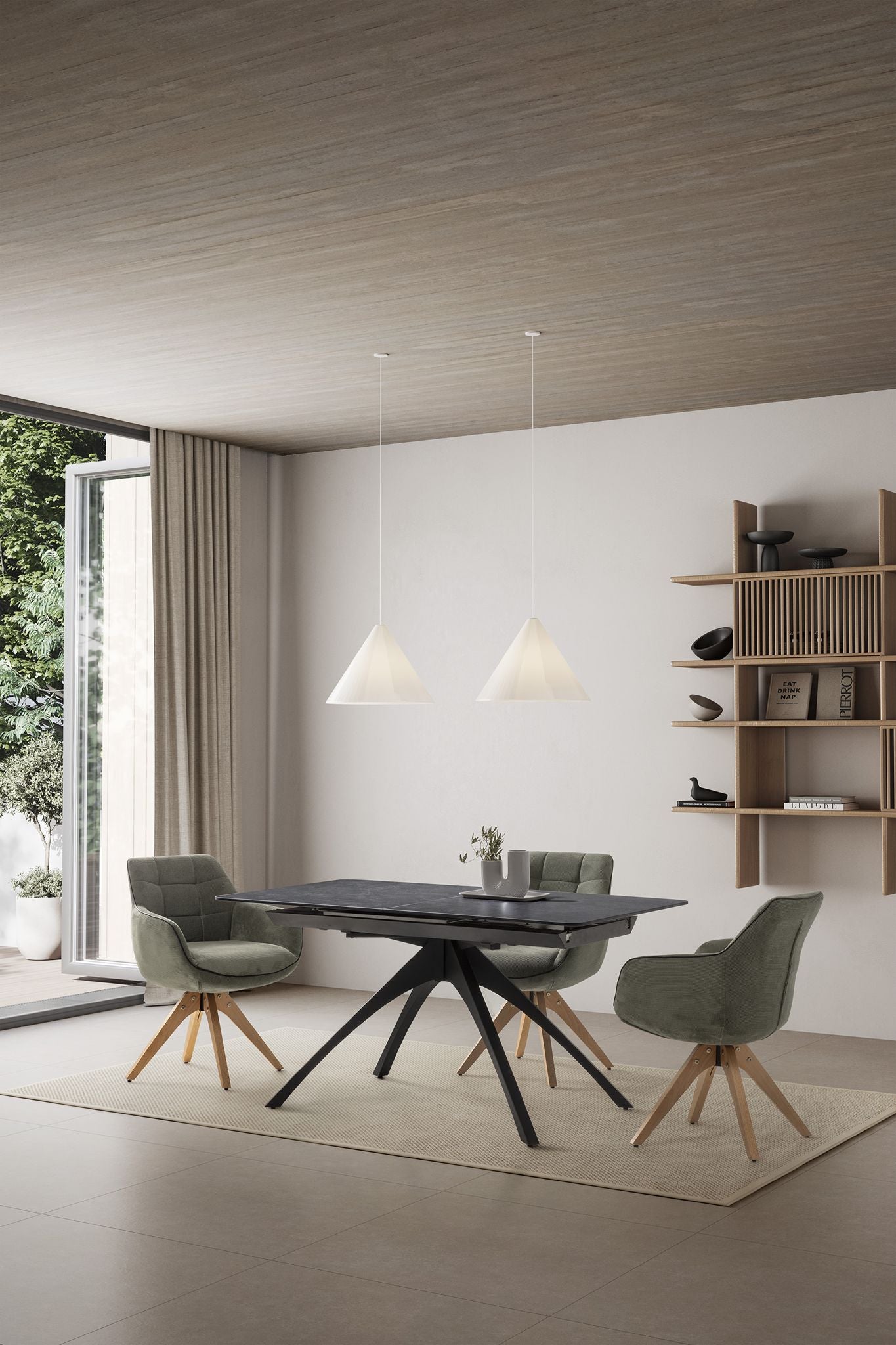 Mesa de comedor extensible Coín 150/200 cm - Marckeric