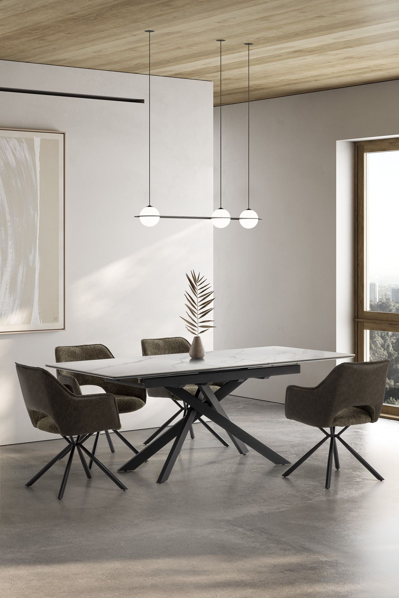Mesa de Comedor Extensible Belma 160/200 cm
