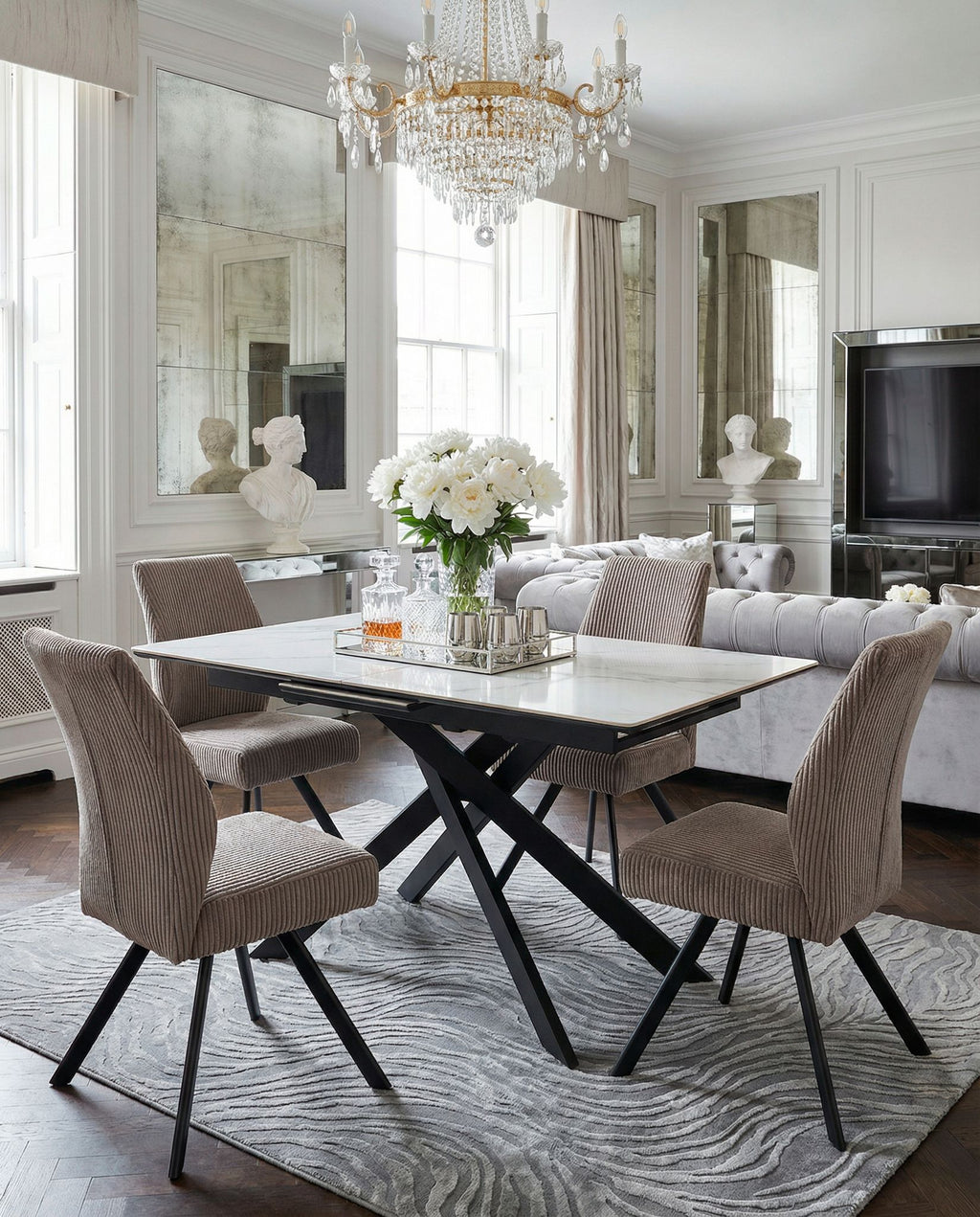 Mesa de comedor extensible Cuenca 160/200 cm - Marckeric