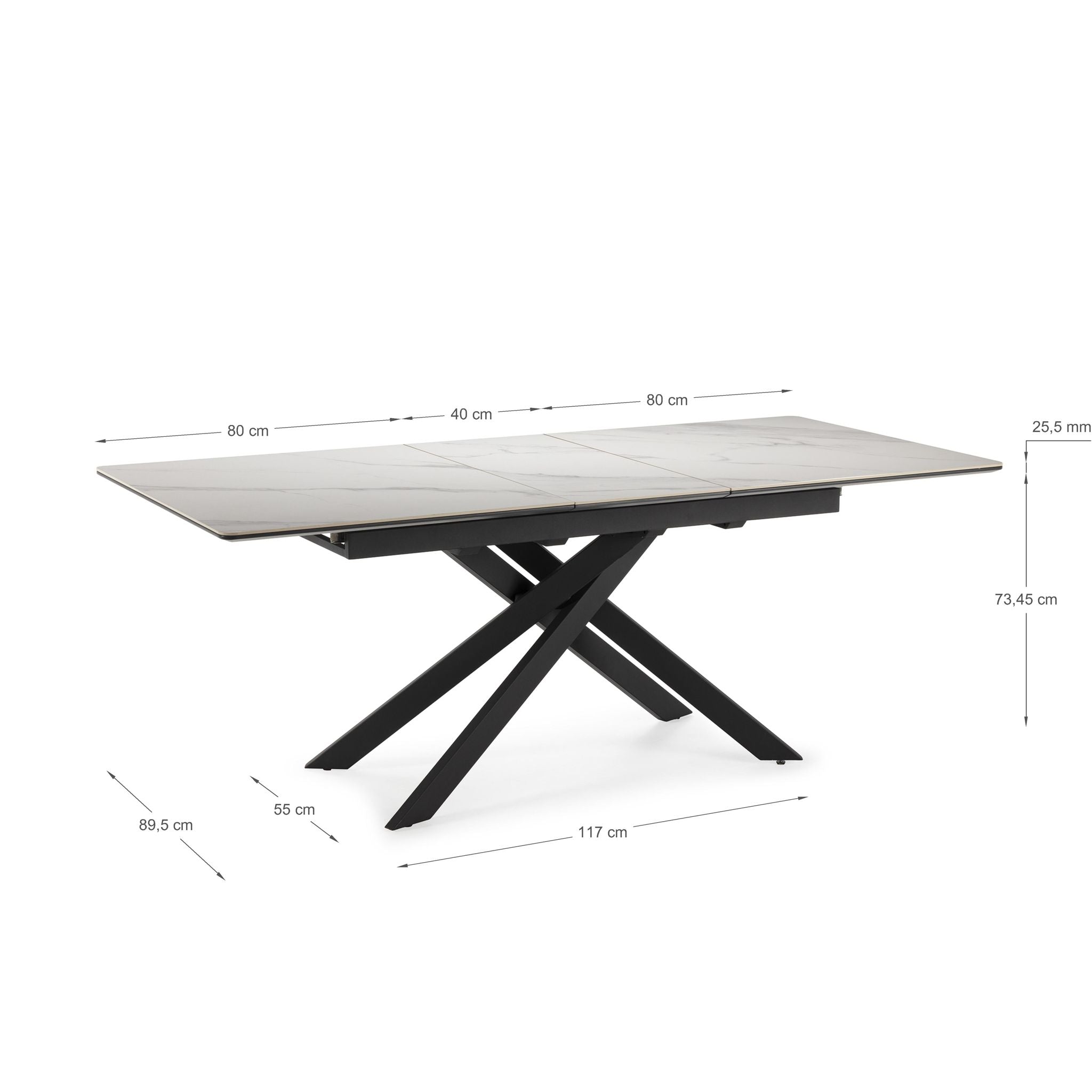 Mesa de Comedor Extensible Belma 160/200 cm