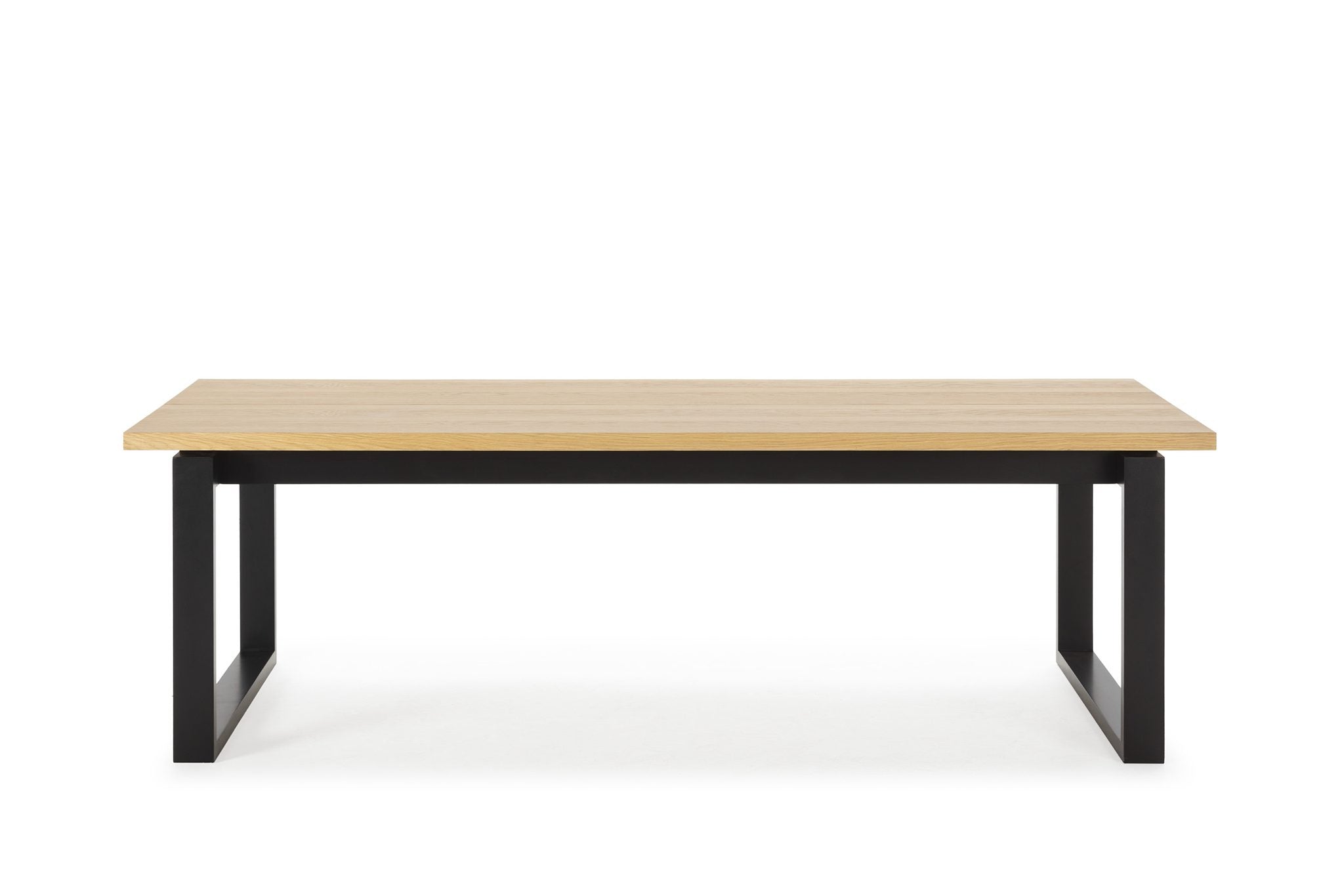 Mesa de comedor Teba 220 cm - Roble / Pie Negro